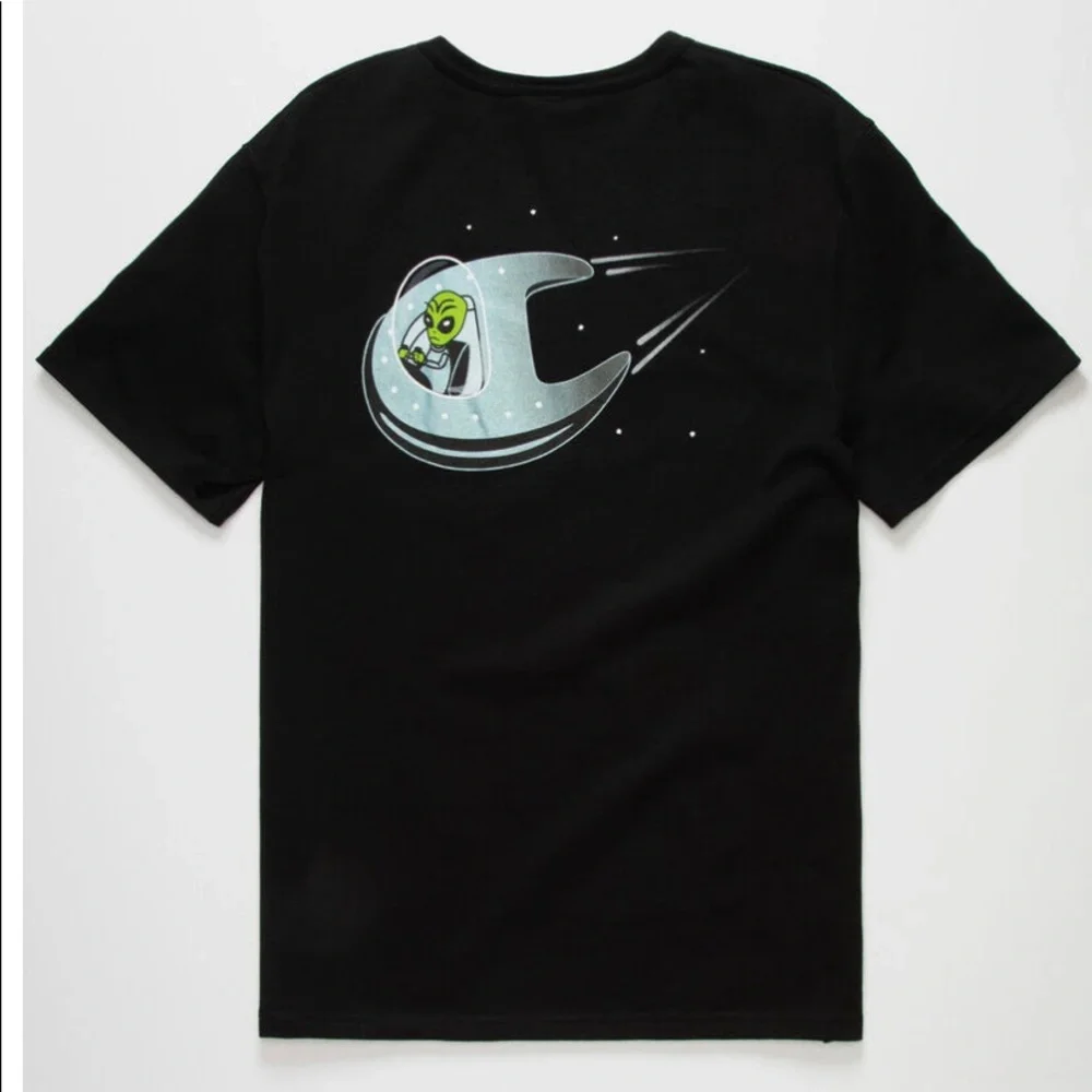 Champion Mens Large Heritage T-Shirt Globe Spaceship C Mens Sz XS New - Picture 4 of 4